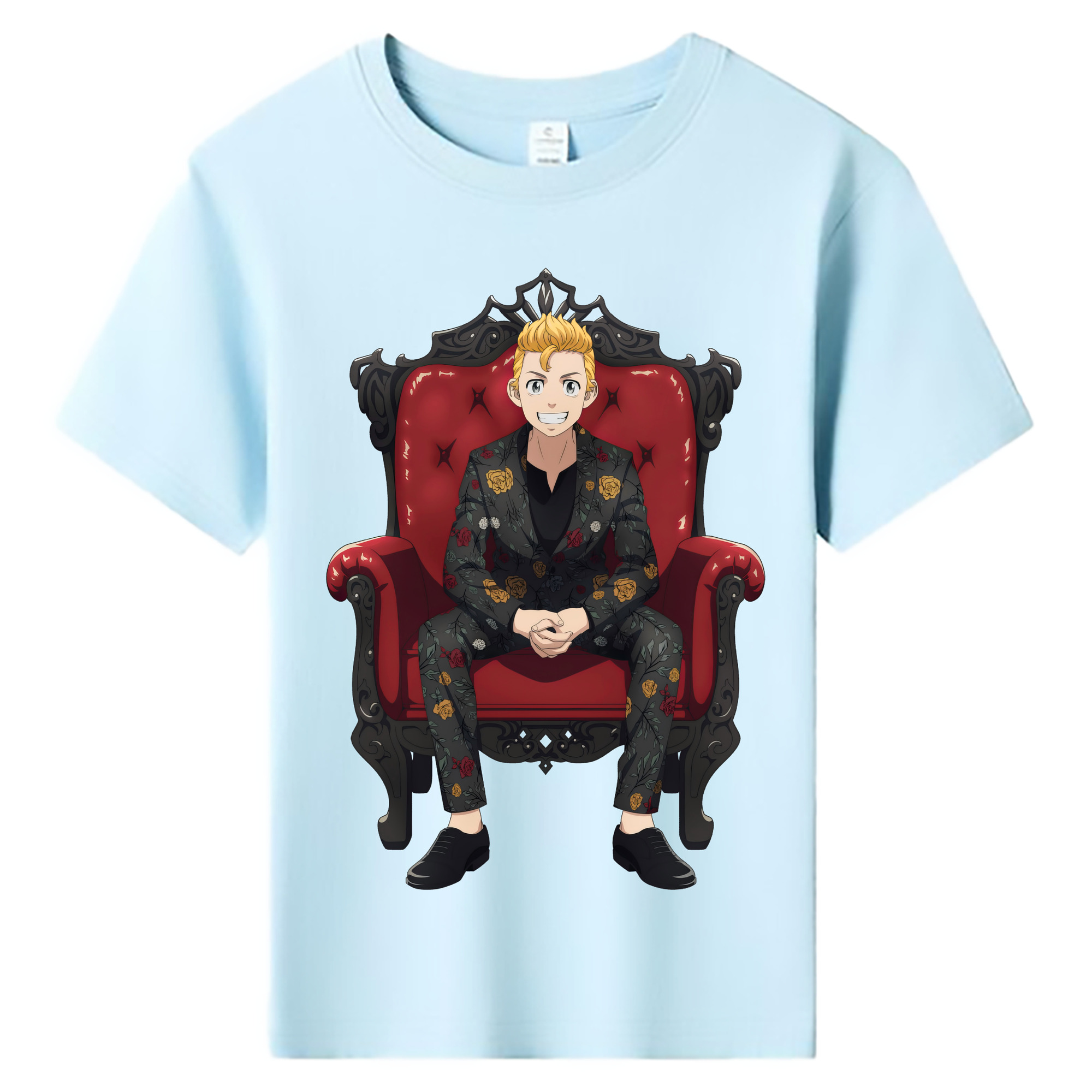（画像用） 東京リベンジャーズ Tokyo Revengers 綿100％キッズTシャツ（フロントプリント）